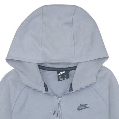Mens UK Size S Nike Grey Full Zip Hoodie