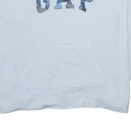 Mens UK Size M Gap White Pullover Hoodie