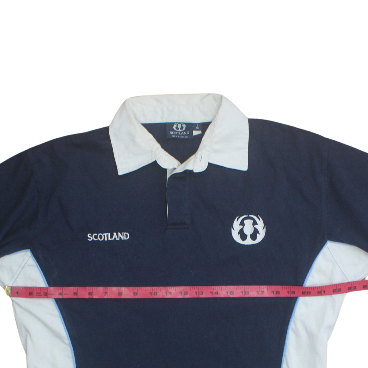 Mens UK Size L Scotland 100% Unofficial Cotton Polo Shirt