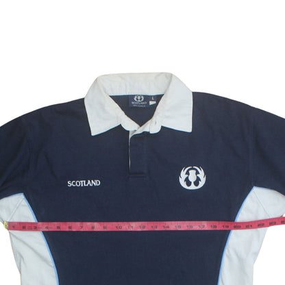 Mens UK Size L Scotland 100% Unofficial Cotton Polo Shirt