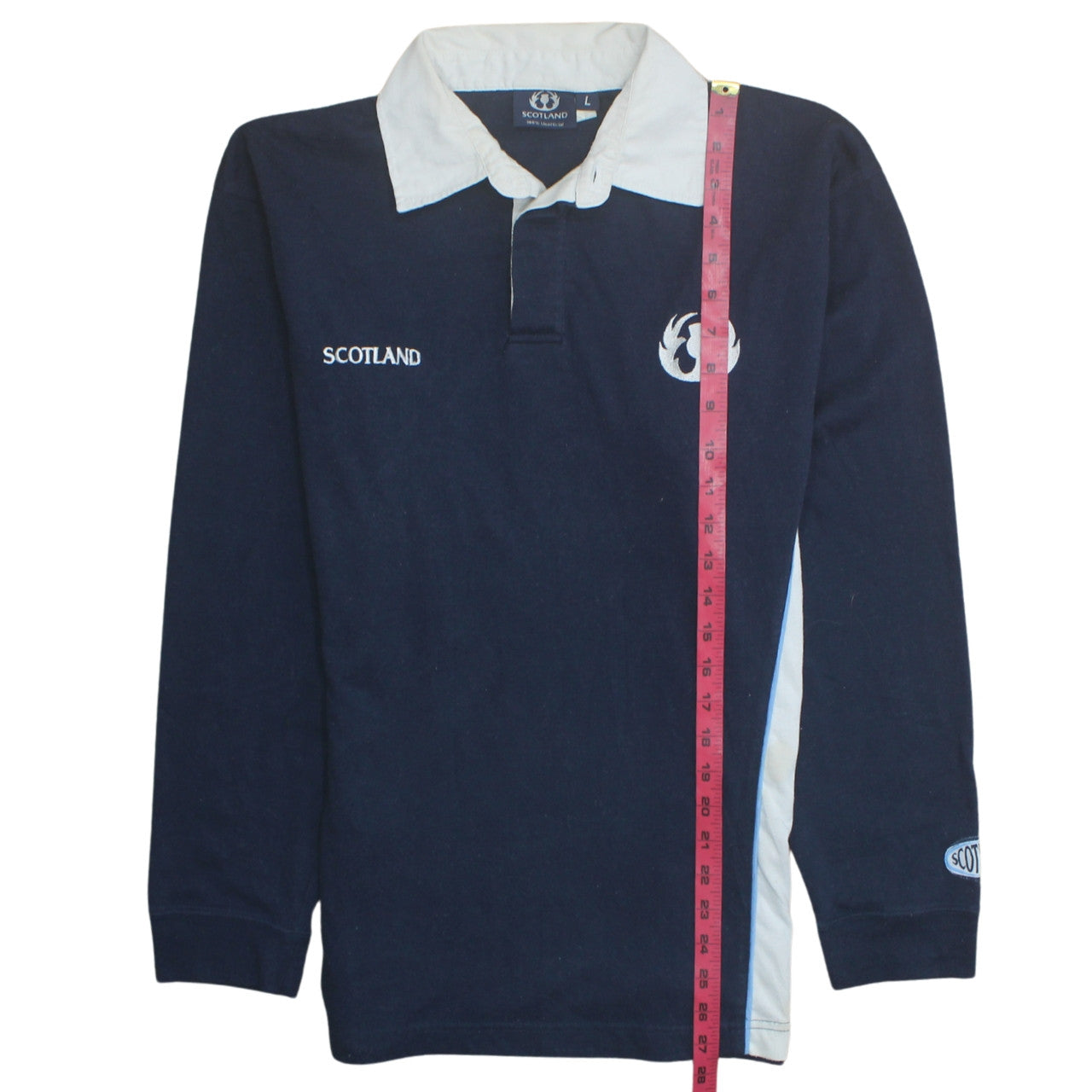 Mens UK Size L Scotland 100% Unofficial Cotton Polo Shirt