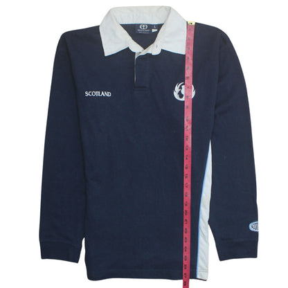 Mens UK Size L Scotland 100% Unofficial Cotton Polo Shirt