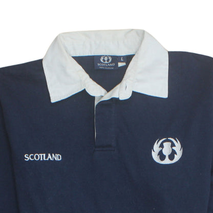 Mens UK Size L Scotland 100% Unofficial Cotton Polo Shirt