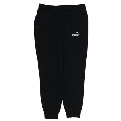 Puma Men's Black L Regular Fit Sweatpants with Logo