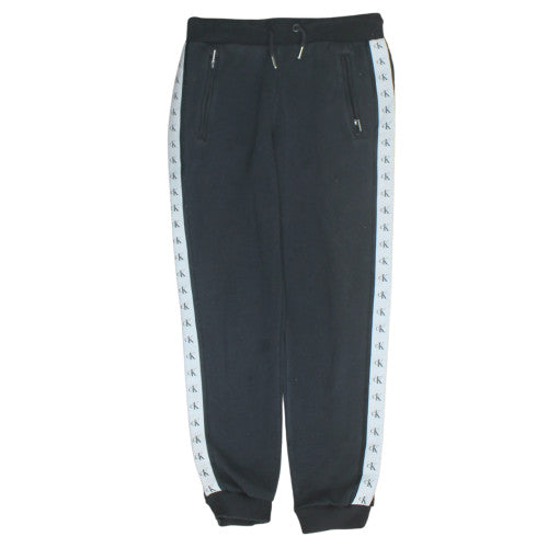 Mens UK Size XS Calvin Klein Jeans Regular Fit Jogger Black Trousers