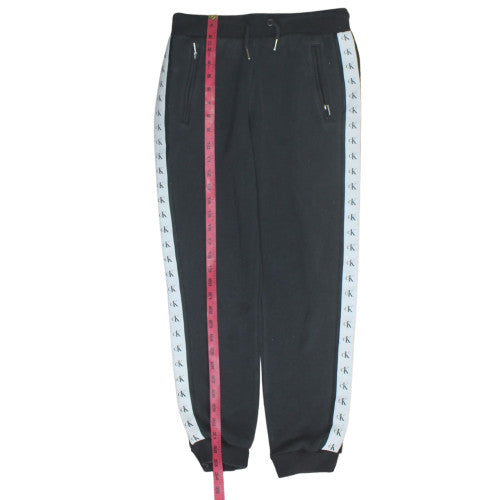 Mens UK Size XS Calvin Klein Jeans Regular Fit Jogger Black Trousers