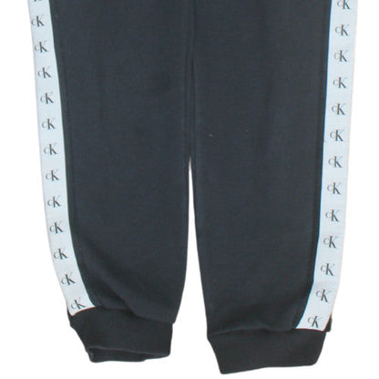 Mens UK Size XS Calvin Klein Jeans Regular Fit Jogger Black Trousers