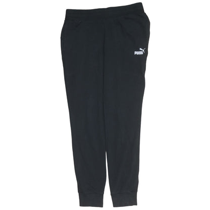 Puma Womens Black Jogger Trousers Size M Elastic Waist Cuffed