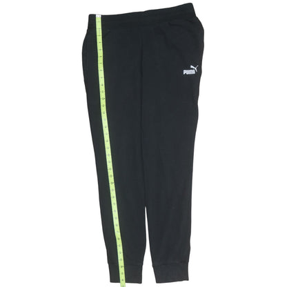 Puma Womens Black Jogger Trousers Size M Elastic Waist Cuffed