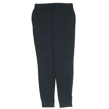 Puma Womens Black Jogger Trousers Size M Elastic Waist Cuffed