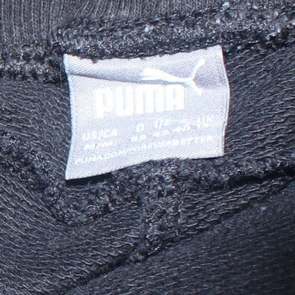 Puma Womens Black Jogger Trousers Size M Elastic Waist Cuffed