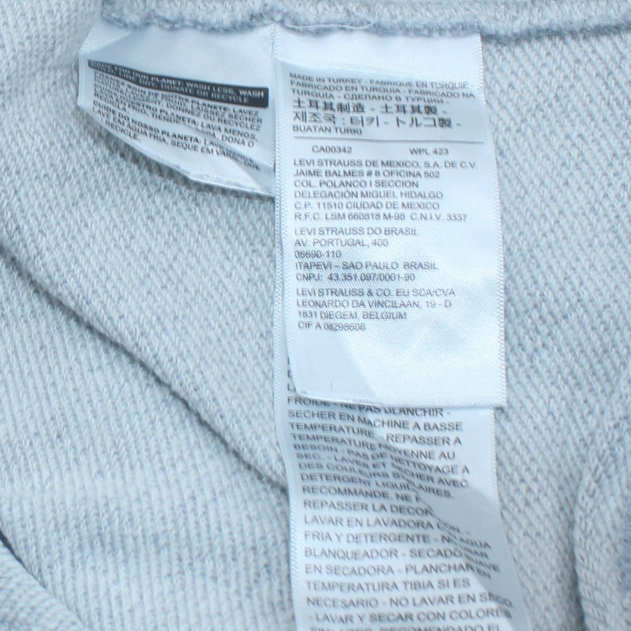 Mens UK Size XL Levi's Grey Pullover Hoodie