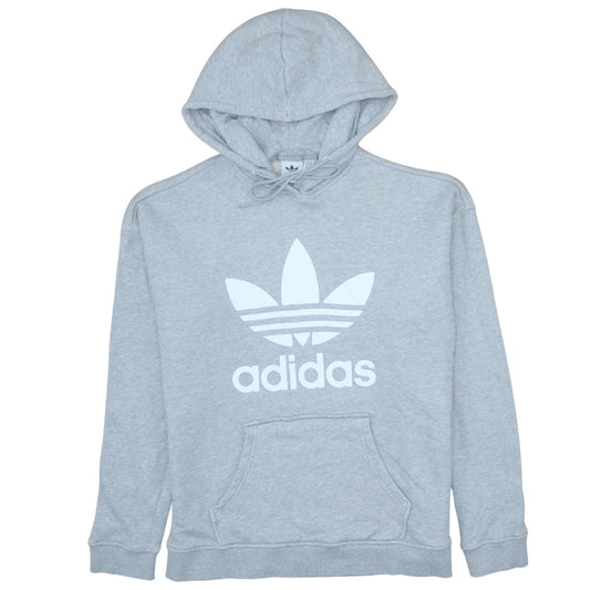 Womens UK Size 12 adidas Grey Pullover Hoodie
