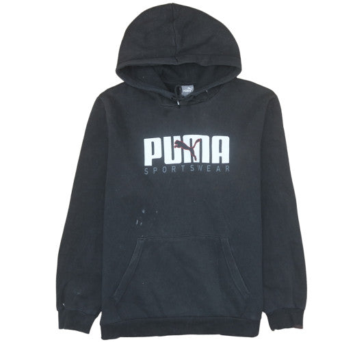 Mens UK Size L PUMA Black Pullover Hoodie