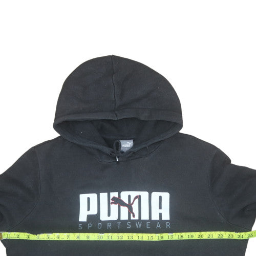 Mens UK Size L PUMA Black Pullover Hoodie