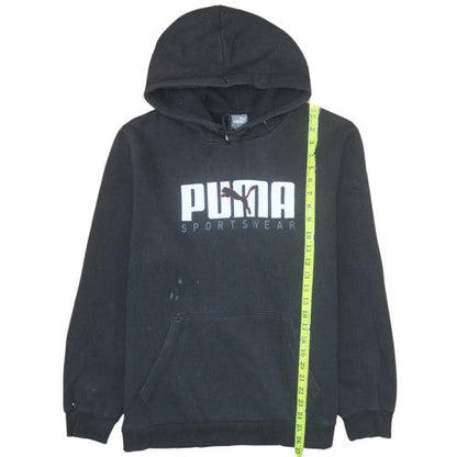 Mens UK Size L PUMA Black Pullover Hoodie