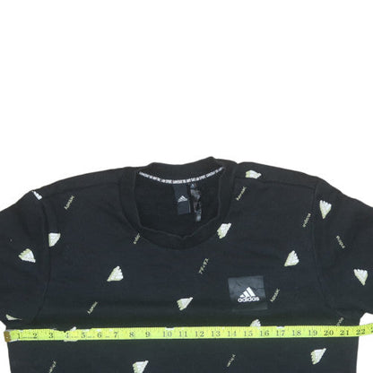Mens UK Size L adidas Black Pullover Sweatshirt