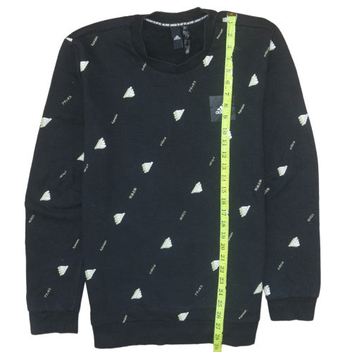 Mens UK Size L adidas Black Pullover Sweatshirt