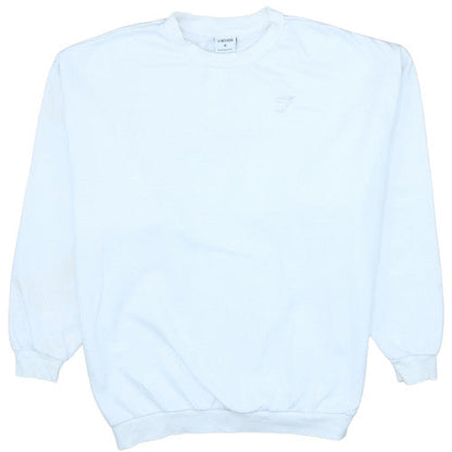 Mens UK Size M Gymshark White Pullover Sweatshirt