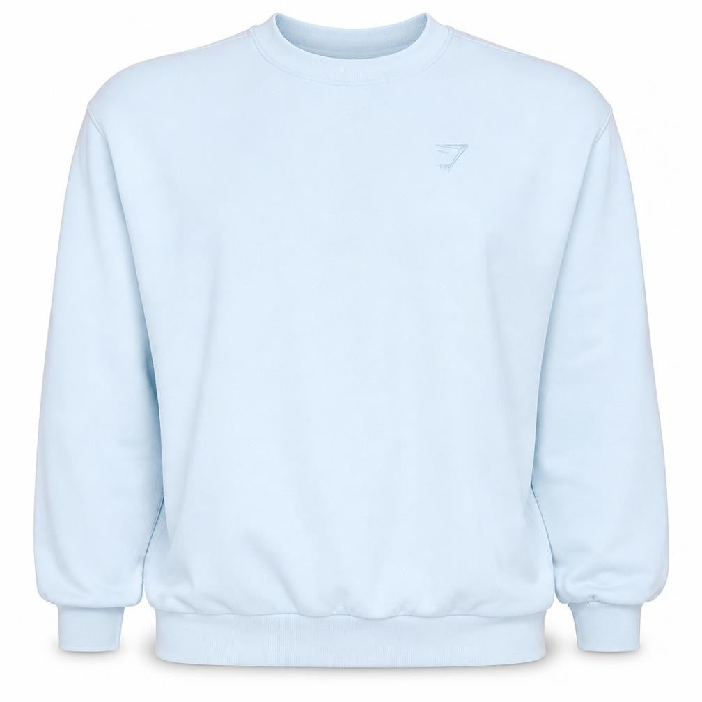 Mens UK Size M Gymshark White Pullover Sweatshirt