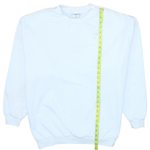 Mens UK Size M Gymshark White Pullover Sweatshirt
