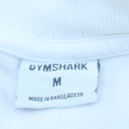 Mens UK Size M Gymshark White Pullover Sweatshirt