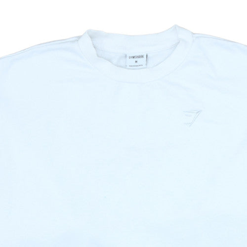 Mens UK Size M Gymshark White Pullover Sweatshirt
