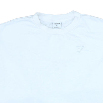 Mens UK Size M Gymshark White Pullover Sweatshirt