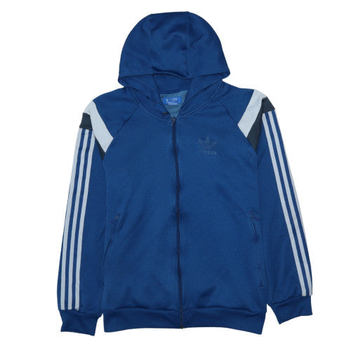 Mens UK Size M adidas Blue Full Zip Hoodie