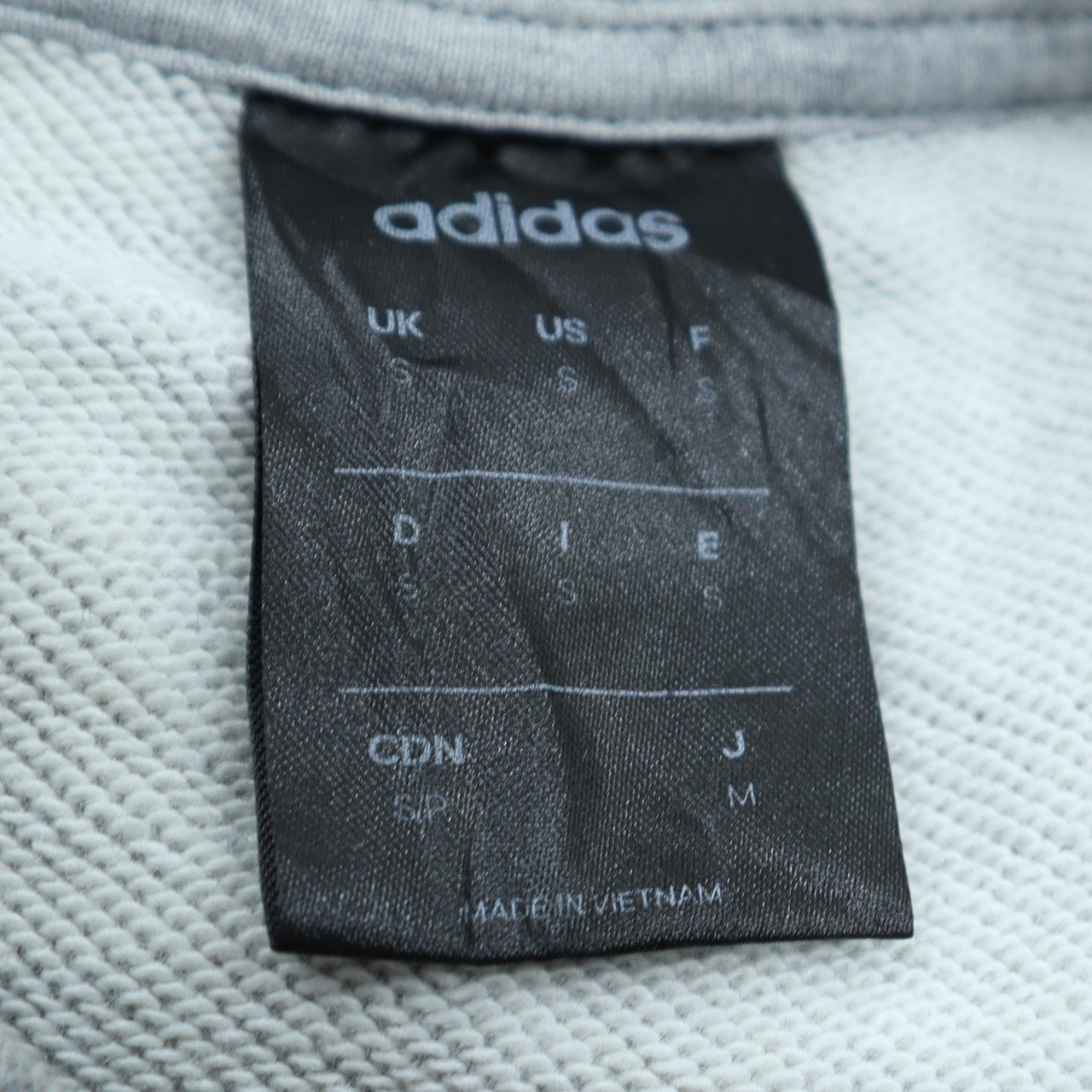 Mens UK Size S adidas Grey Pullover Sweatshirt