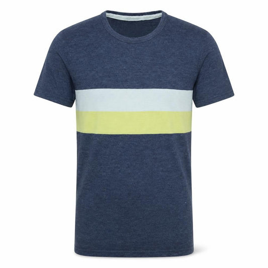 Abercrombie & Fitch Men's Blue Stripe Crew Neck Muscle Fit T-Shirt Size M