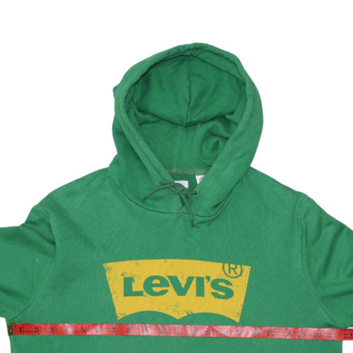 Mens UK Size M Levi's Green Pullover Hoodie