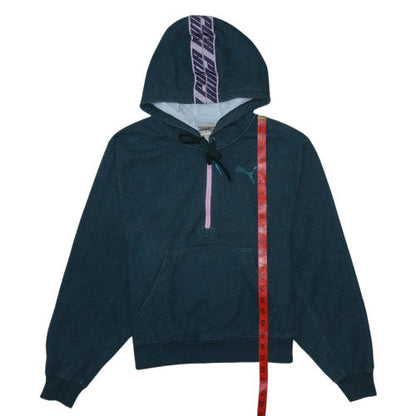 Womens UK Size S PUMA Blue Pullover Hoodie