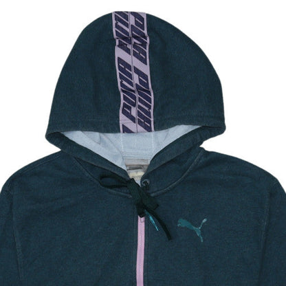 Womens UK Size S PUMA Blue Pullover Hoodie