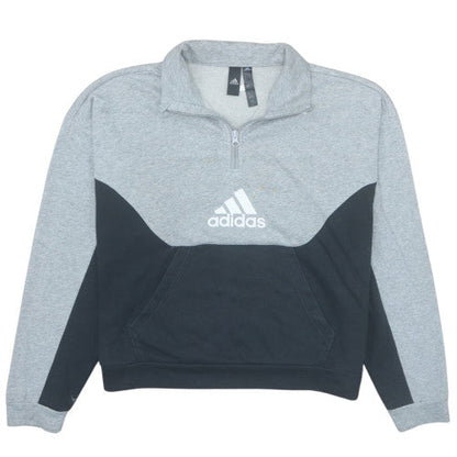 Womens UK Size M adidas Grey Pullover Sweatshirt