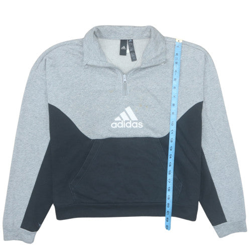 Womens UK Size M adidas Grey Pullover Sweatshirt