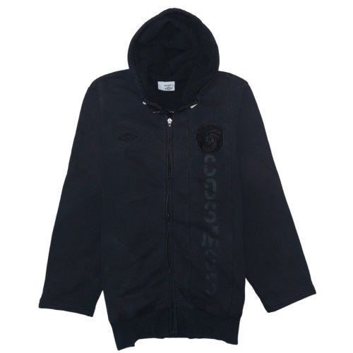 Mens UK Size M Umbro Black Full Zip Hoodie