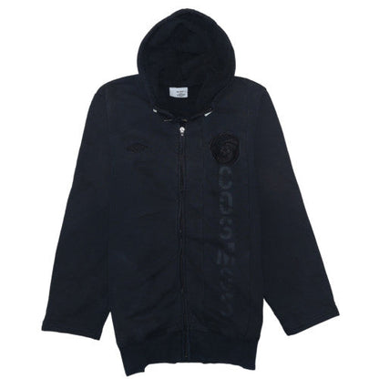 Mens UK Size M Umbro Black Full Zip Hoodie