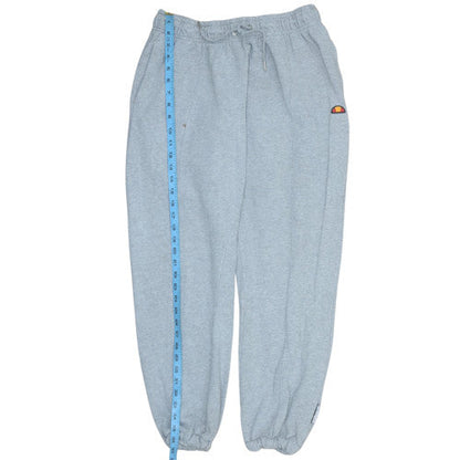 Ellesse Womens Grey Size 14 Sweatpants Fleece Elastic Waist Joggers