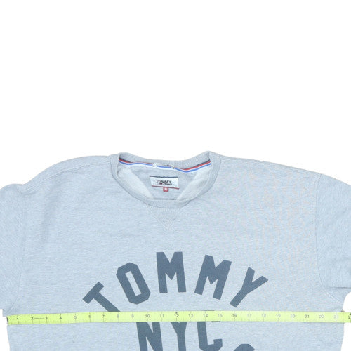 Mens UK Size M Tommy Jeans Grey Pullover Sweatshirt