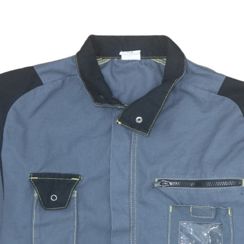DMD Corporate Mens Grey Workwear Jacket Cotton Blend T2
