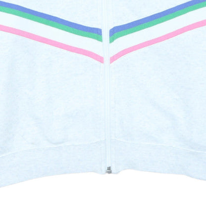 Womens UK Size M Nike White Full Zip Hoodie