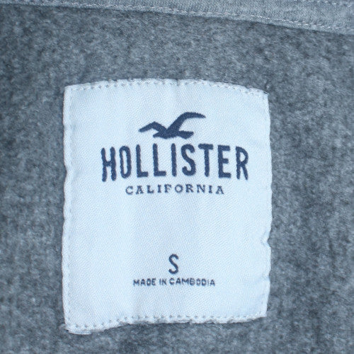 Womens UK Size S Hollister Grey Full Zip Hoodie