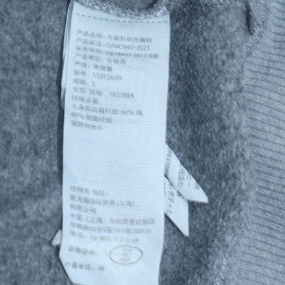 Womens UK Size S Hollister Grey Full Zip Hoodie