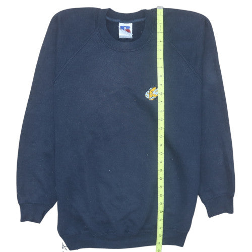 Mens UK Size L Russell Blue Pullover Sweatshirt