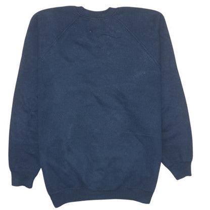 Mens UK Size L Russell Blue Pullover Sweatshirt