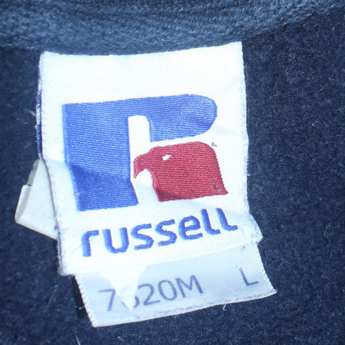 Mens UK Size L Russell Blue Pullover Sweatshirt