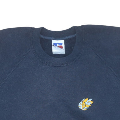 Mens UK Size L Russell Blue Pullover Sweatshirt