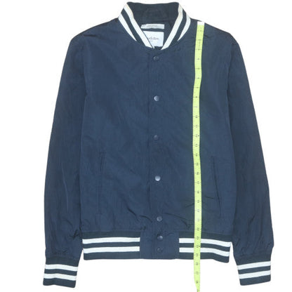 Mens UK Size M Goodfellow & Co Blue Varsity Jacket