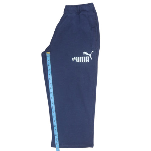 Womens UK Size M PUMA Regular Fit Sweatpants Blue Trousers